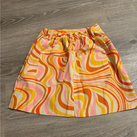 Pretty Garbage 70s style highwaisted skirt NWT - Picture 3 of 4